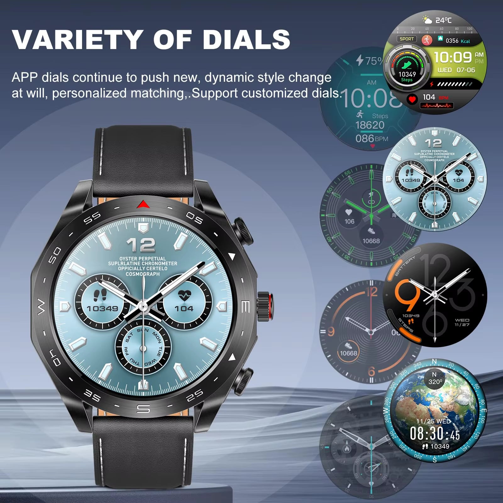 2024 New Smart Watch TWS 2-In-1 Bluetooth Earphones HIFI 9D Sound Quality Bluetooth Call for Men and Women Sports Smartwatches