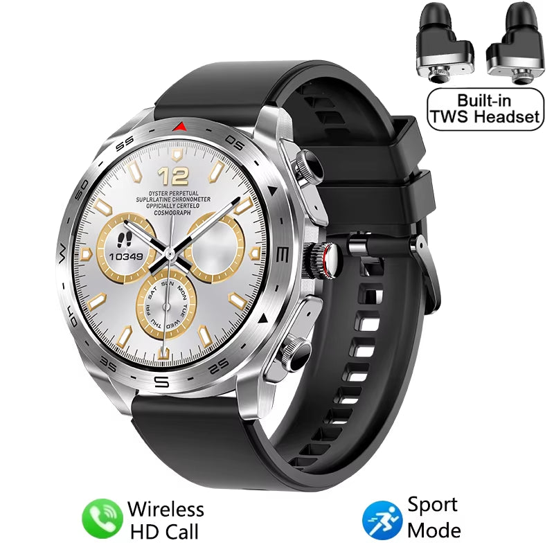 2024 New Smart Watch TWS 2-In-1 Bluetooth Earphones HIFI 9D Sound Quality Bluetooth Call for Men and Women Sports Smartwatches