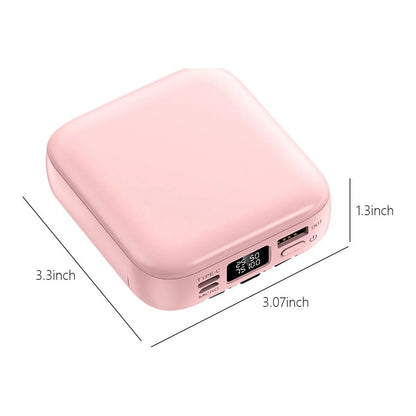 10000mAh Portable Charger with Built-in Cables - Fast Charging Mini Power Bank for Phones & Smart Devices - 3 Outputs & 2 Inputs - 20% Off!