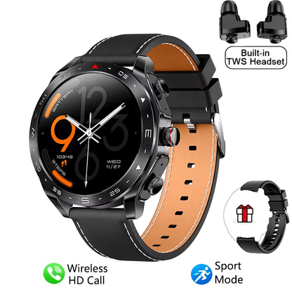 2024 New Smart Watch TWS 2-In-1 Bluetooth Earphones HIFI 9D Sound Quality Bluetooth Call for Men and Women Sports Smartwatches